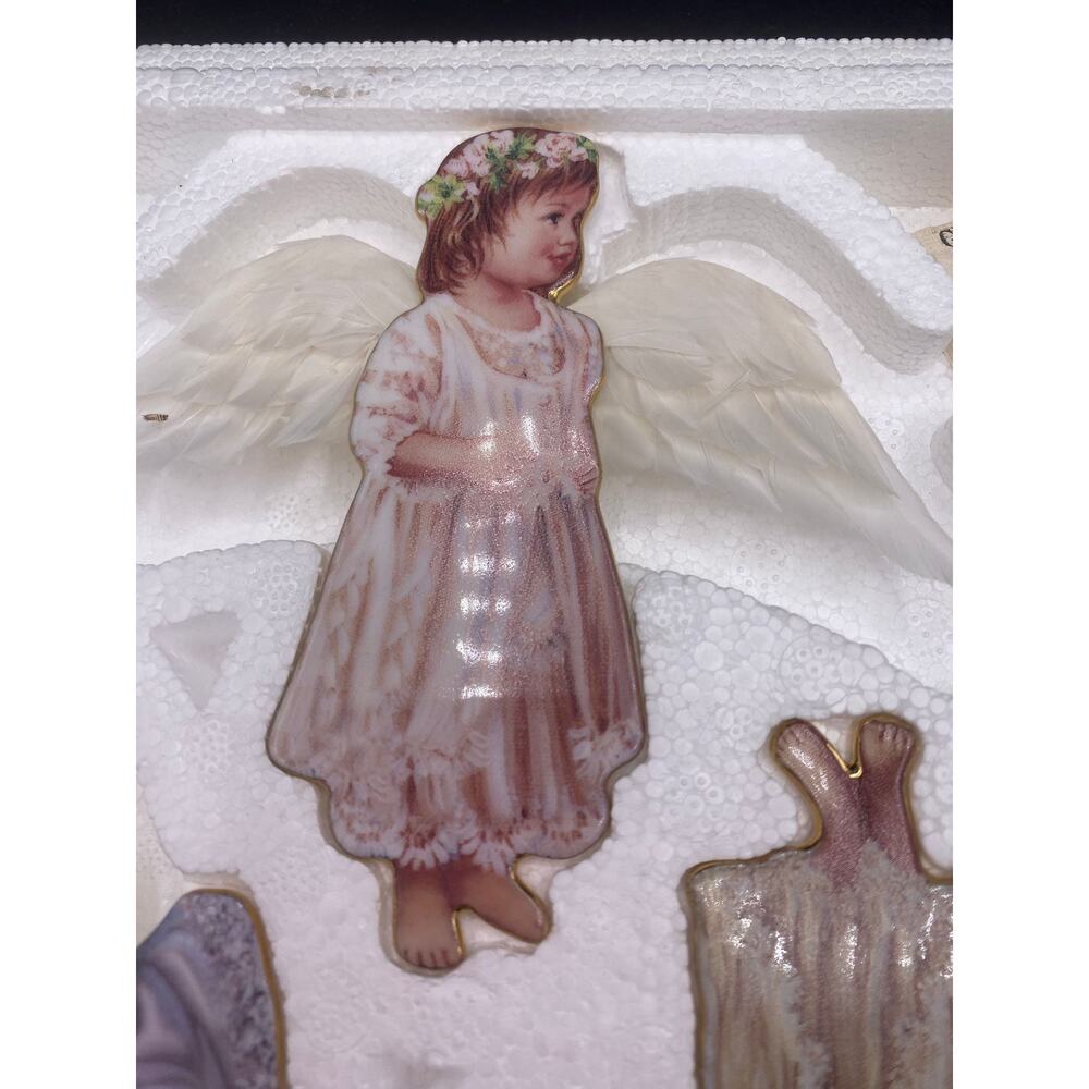 Set of 3 Vintage 1998 Bradford Exchange Angels Heavens Little Angels Ornaments - Picture 3 of 6